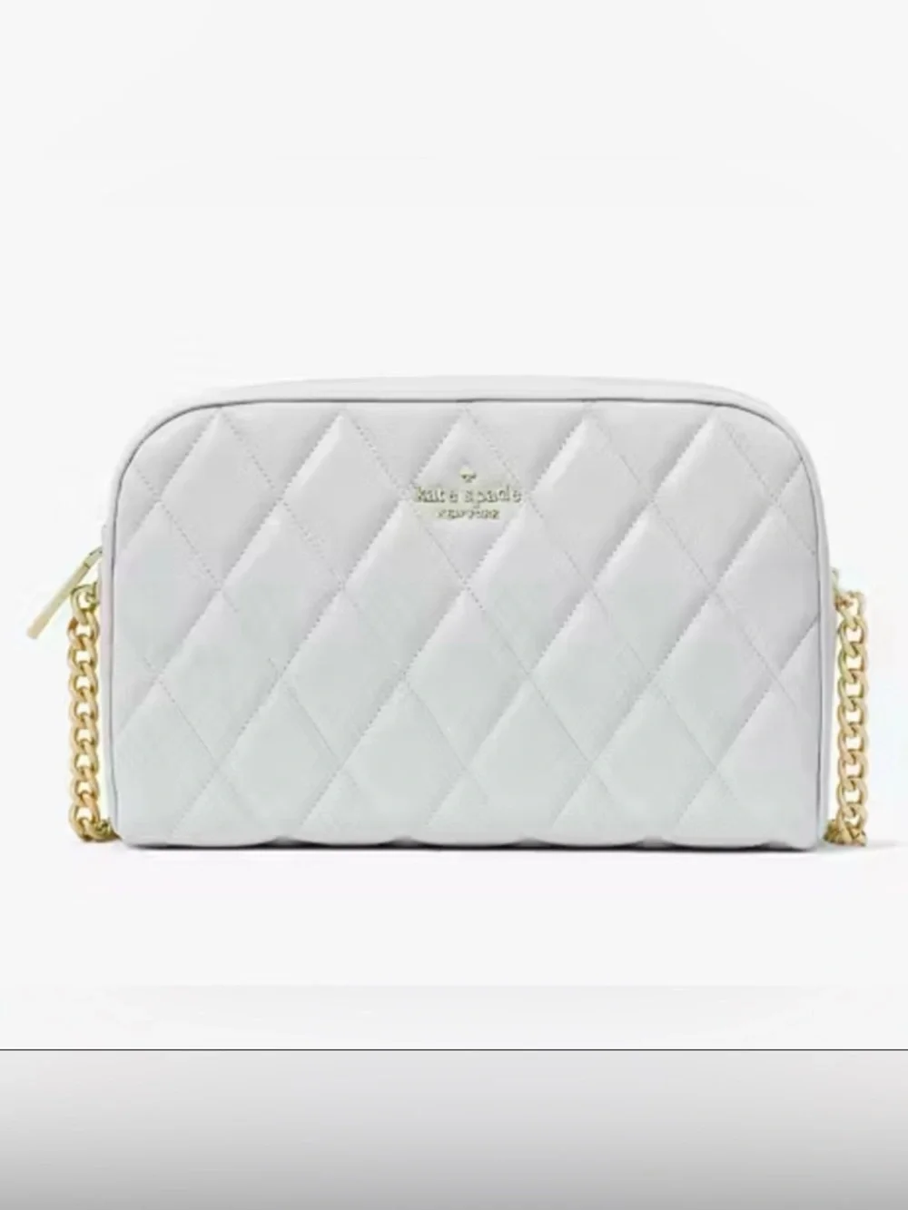 NWT Kate Spade Carey Chain Camera Bag in Stone Path Gray